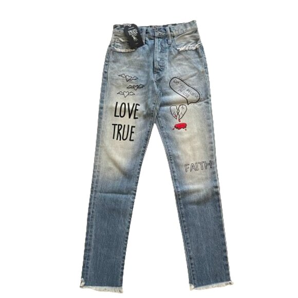 NEW PRPS Amx Jeans in Indigo Love Note - Picture 5 of 12